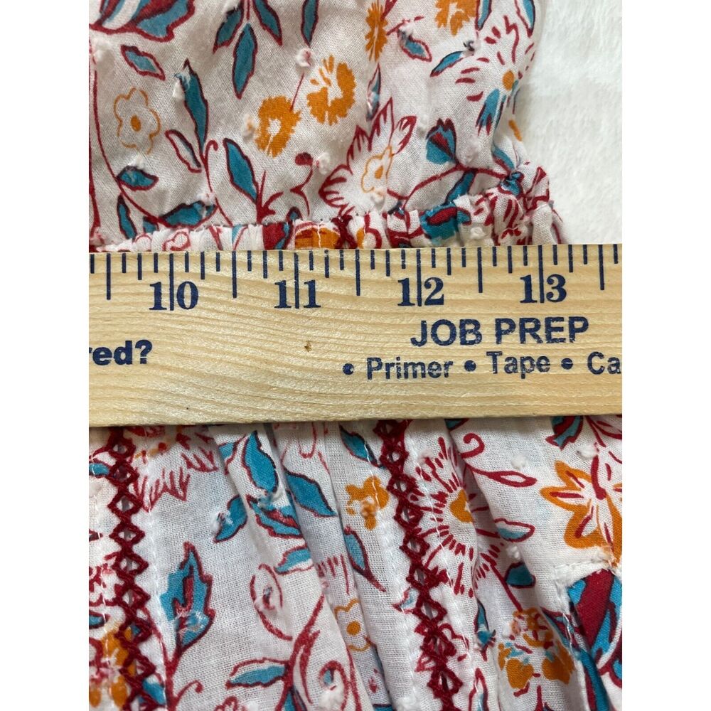 Poupette St Barth Carine Maxi Dress S Floral Halter Tiered Pockets Cottagecore - Picture 12 of 16